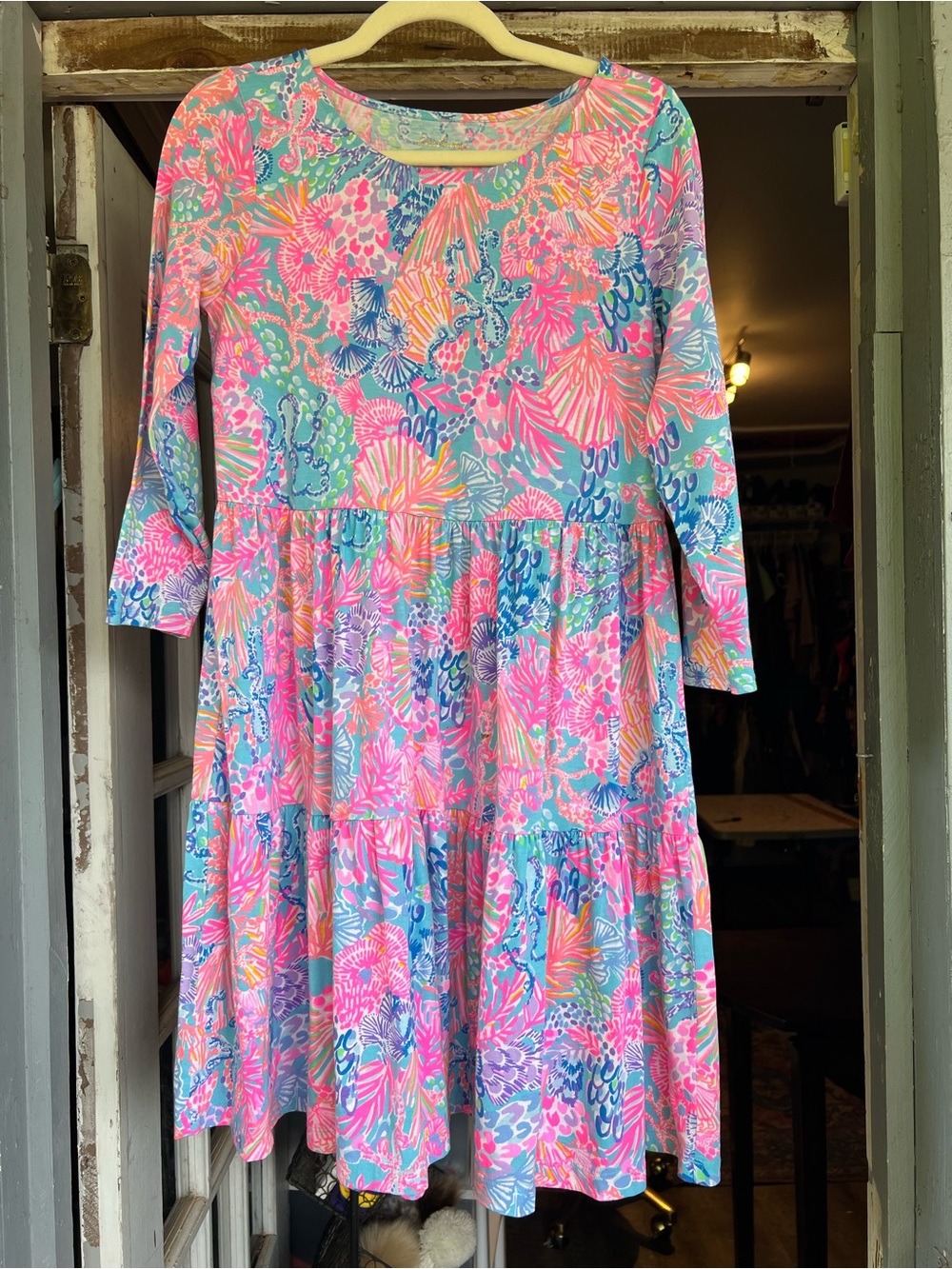 Lilly Pulitzer Geanna swing dress splendor in the sand size small